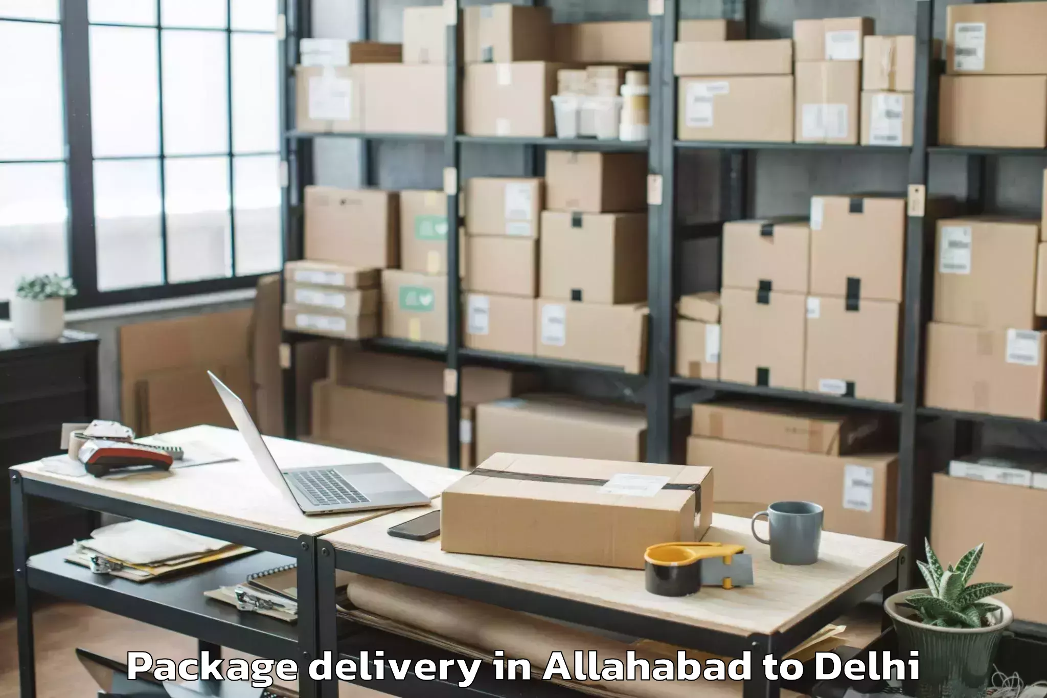 Reliable Allahabad to Vasant Square Mall Package Delivery